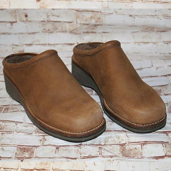 Cole Haan Shoes - COLE HAAN Womens BROWN SUEDE SLIP ON CLOGS Size 7